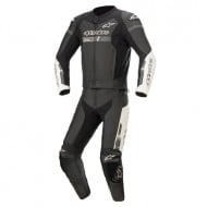 ALPINESTARS GP FORCE CHASER 2 PC LEATHER SUIT BLACK / WHITE