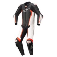 ALPINESTARS MISSILE V2 EINTEILER LEDERANZUG SCHWARZ / WEISS / ROT FLUO