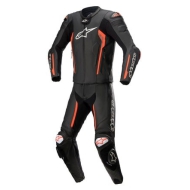 ALPINESTARS MISSILE V2 2-TEILER LEDERKOMBI SCHWARZ / ROT FLUO