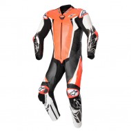 ALPINESTARS RACING ABSOLUTE V2 1 PC LEATHER SUIT FLUO RED / WHITE / BLACK