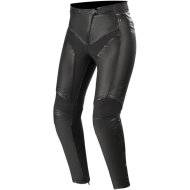 Pantalons en cuir pour femme Alpinestars Vika V2, couleur noir.