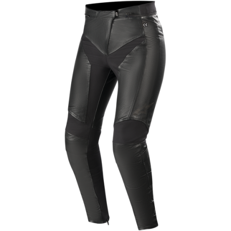 Pantalons en cuir pour femme Alpinestars Vika V2, couleur noir.