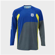 CAMISETA HUSQVARNA AUTHENTIC AMARILLO FLUOR / AZUL