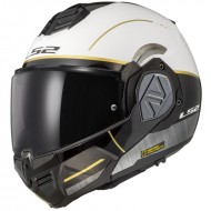 CAPACETE LS2 FF906 ADVANT IRON COR BRANCO / CINZA / DOURADO