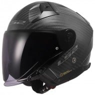 Capacete Ls2 Of603 Infinity Ii Carbono Cor Sólida Preto Mate [liquidacaoestoque]