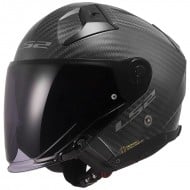 CAPACETE LS2 OF603 INFINITY II CARBONO COR SÓLIDA PRETO MATE