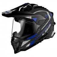 CASCO LS2 MX701 EXPLORER CARBON ADVENTURE COLORE NERO / GRIGIO / BLU
