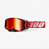 100% ARMEGA RED GOGGLES - RED MIRROR LENS