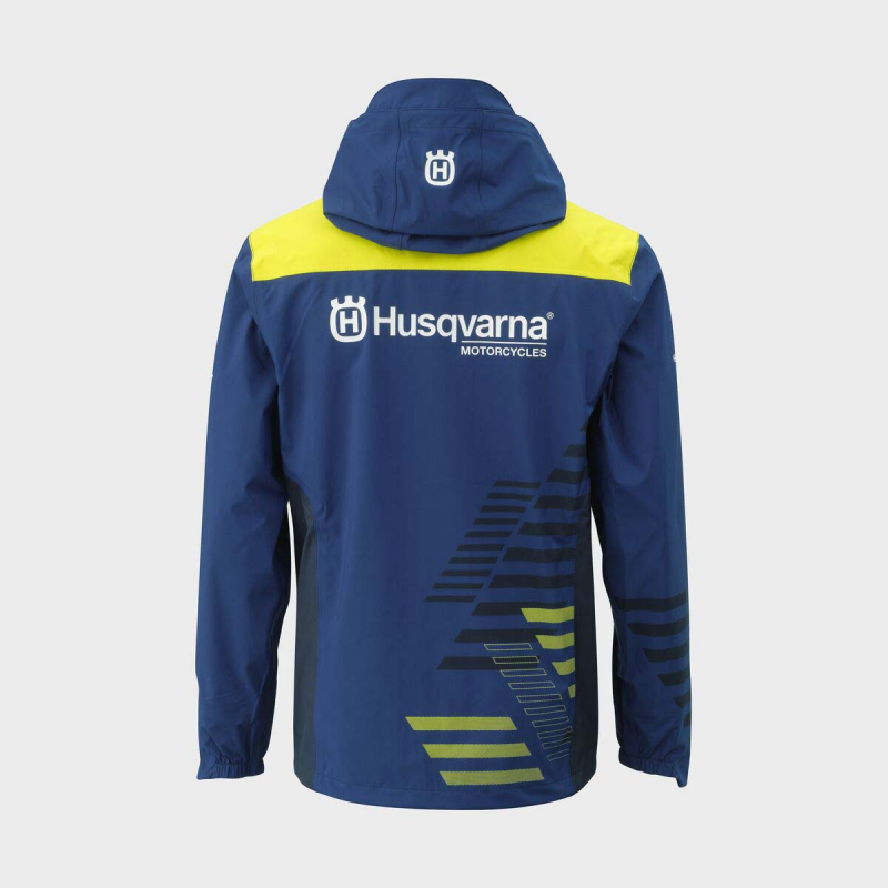 Husqvarna Team Hardshell Jacket Navy Blue / Yellow 3Hs24003760X