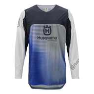 CAMISETA HUSQVARNA RAILED COLOR AZUL / BLANCO