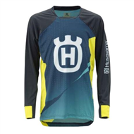 CAMISETA INFANTIL HUSQVARNA RAILED COLOR AZUL / AMARELO