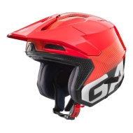 CAPACETE GAS GAS HTR-F02 FIBRA DE VIDRO COR VERMELHO / PRETO