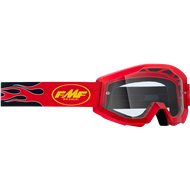 OFFER 100%  FMF FLAME GOGGLES  RED COLOUR - CLEAR LENS
