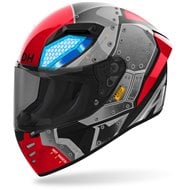 AIROH CONNOR BOT HELMET GRAY / RED / BLUE GLOSSY COLOR