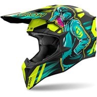 CASCO AIROH WRAAAP CYBER COLOR AMARILLO MATE
