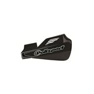 OUTLET PROTETORES DE MÃO + KIT UNIVERSAL DE MONTAGEM POLISPORT MX ROCKS COR PRETO / BRANCO [OFERTA POLISPORT]