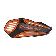 OUTLET PARAMANOS MX AIR CON KIT UNIVERSAL DE MONTAJE POLISPORT COLOR NEGRO / NARANJA