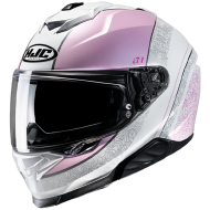 Capacete Hjc I71 Sera Mc8 Cor Branco / Rosa [liquidação De Estoque] [liquidacaoestoque]
