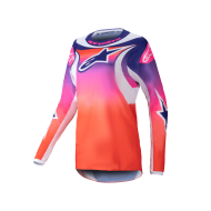 ALPINESTARS STELLA FLUID WURX WOMEN'S T-SHIRT RED / PINK / BLUE / WHITE