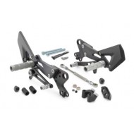 ENSEMBLE REPOSE-PIEDS USINE KTM RC 125 (2022-2023) NOIR