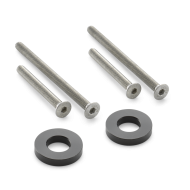 KIT DE ADAPTAÇÃO DO ESPELHO RETROVISOR DE TOPO DE GUIDÃO KTM 125 DUKE (2024-2026) COR PRETA