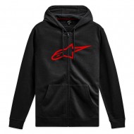 ALPINESTARS AGELESS V3 BLACK / RED ZIP-UP SWEATSHIRT
