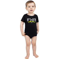 FXR PODIUM CHILDREN'S PAJAMAS S/S BLACK/YELLOW FLUO