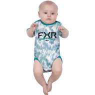 FXR PODIUM KIDS PAJAMA S/S WHITE/BLUE