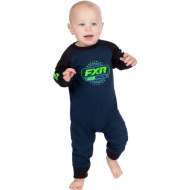 FXR RACE DIVISION DARK BLUE / LIME GREEN CHILDREN'S PAJAMAS