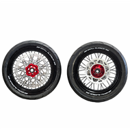 CONJUNTO SUPERMOTARD COM PNEUS DE RUA