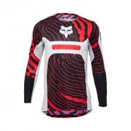 CAMISETA FOX FLEXAIR IMPRESSION INFANTIL COLOR ROJO / BLANCO