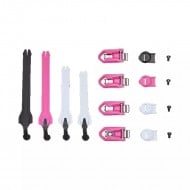 KIT DE FIVELA E CORREIA FOX COMP MULHER COR PRETO / ROSADO