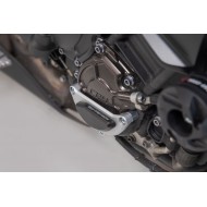 PROTECTEUR DE COUVERCLE SW-MOTECH POUR LE CARTER MOTEUR YAMAHA MT-10 (2016-2021) COULEUR ARGENT / NOIR