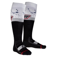 OUTLET CALCETINES LEATT MOTO COLOR BLANCO / NEGRO