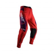 PANTALON LEATT MOTO 4.5 COULEUR BLANC / ROUGE