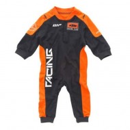 MACACÃO INTEGRAL BEBÊ KTM EQUIPA COR PRETO / LARANJA
