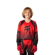 COMBO INFANTIL SHIFT WHITE LABEL POSN COR VERMELHO / PRETO