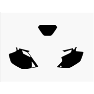 BLACKBIRD PRE-CUT NUMBER PLATE YAMAHA WRF 450 (2005-2006)