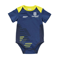 MACACÃO BEBÊ INFANTIL HUSQVARNA EQUIPE COR AZUL MARINHO / AMARELO