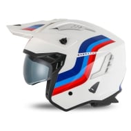 Outlet Casque Ufo Sheratan Cross Couleur Blanc / Rouge / Bleu