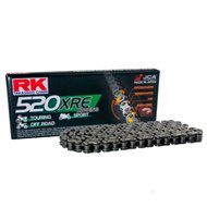 CADENA RK 520 XRE 120 ESLABONES CON RETENES COLOR PLATA