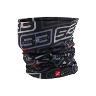 BRAGA DE CUELLO ALPINESTARS MM93 COLOR NEGRO ANTRACITA / ROJO BRILLANTE