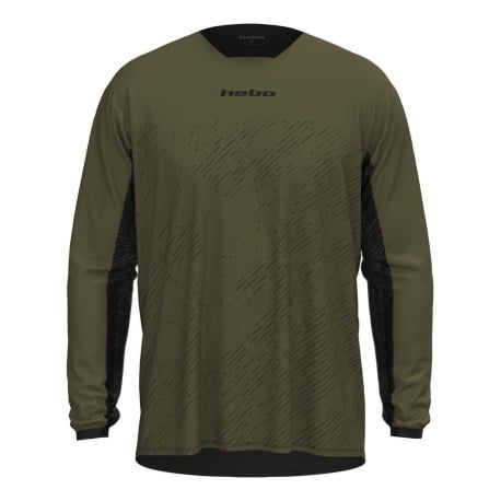 Camiseta Hebo Enduro-motocross Scratch Xtreme Color Verde Kakhi