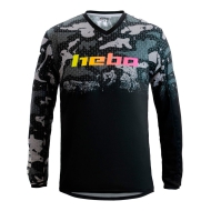 CAMISETA HEBO PRO TRIAL COLOR NEGRO / CAMUFLAJE