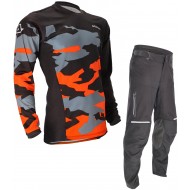 COMBINAISON ACERBIS X-DURO HIVER COULEUR ORANGE / NOIR