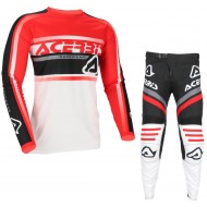 TRAJE ACERBIS MX LINEAR LUGO COLOR BLANCO / ROJO / NEGRO