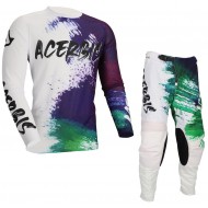 TRAJE ACERBIS J/K WINDY VENTED BRUSH COLOR BLANCO / MORADO / VERDE