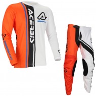TRAJE ACERBIS MX J-TRACK CONNECTION COLOR BLANCO / NARANJA