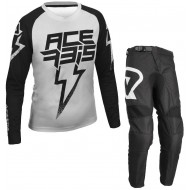 TRAJE INFANTIL ACERBIS J-BLIZZARD - MX LINEAR COLOR NEGRO / GRIS / BLANCO