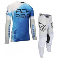 TRAJE ACERBIS J/K WINDY VENTED WATERMARK COLOR AZUL / BLANCO / GRIS